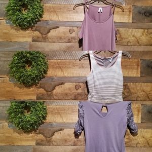 Bundle of three tops